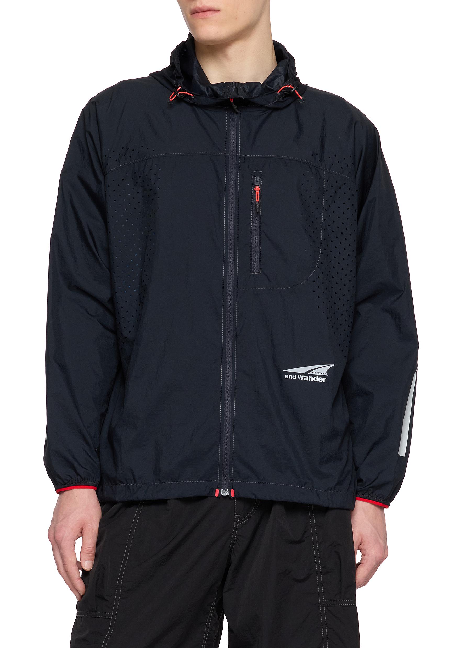 AND WANDER | X Altra Ventilation Hooded Nylon Wind Jacket | Men