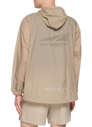 Back View - Click To Enlarge - AND WANDER - X Altra Ventilation Hooded Nylon Wind Jacket