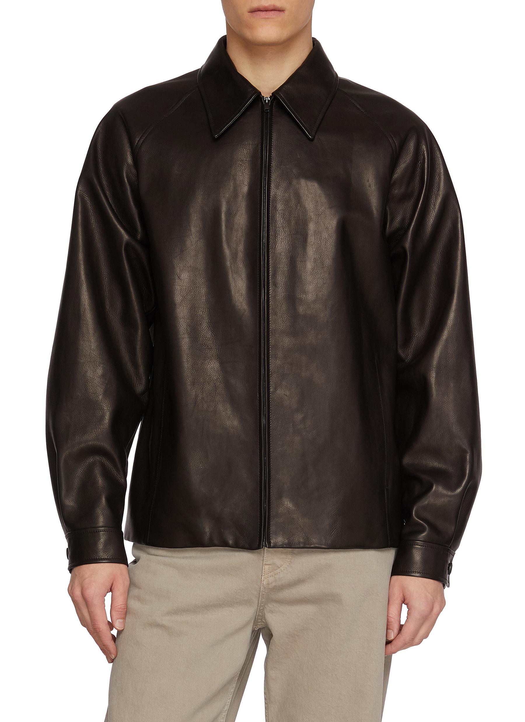 THE ROW | Mount Leather Jacket | Men | Lane Crawford