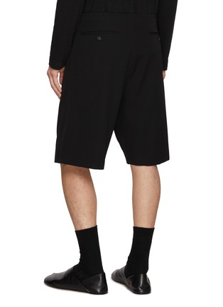 Back View - Click To Enlarge - THE ROW - Sayed Wool Shorts