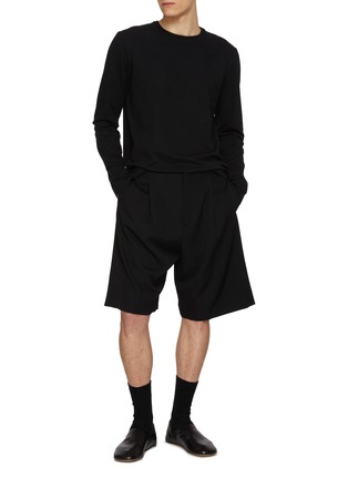 Figure View - Click To Enlarge - THE ROW - Sayed Wool Shorts