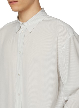  - THE ROW - Granada Pin Stripe Silk Shirt