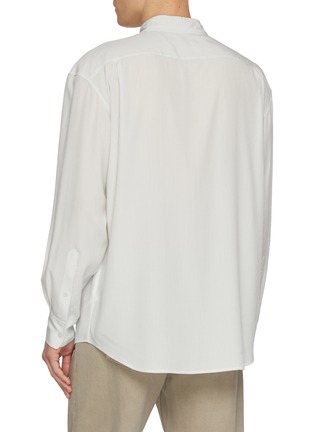 Back View - Click To Enlarge - THE ROW - Granada Pin Stripe Silk Shirt