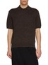 THE ROW Borges Linen Silk Cashmere Polo T-shirt
