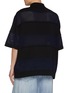 Back View - Click To Enlarge - JUUN.J - Sheer Stripe Polo Sweater