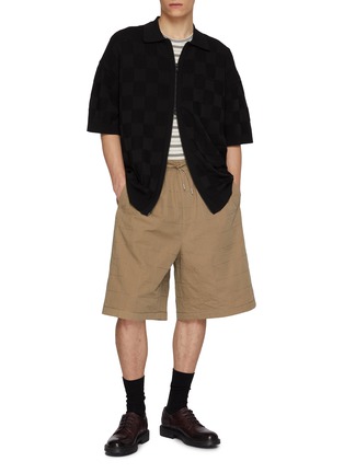 Figure View - Click To Enlarge - JUUN.J - Square Stitch Shorts