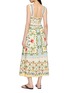 Back View - Click To Enlarge - BARBOUR - X FARM Rio Petal Linen Cotton Midi Dress