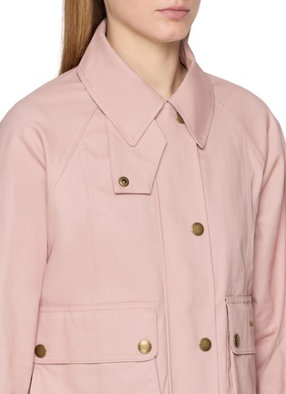 Detail View - Click To Enlarge - BARBOUR - Beadnell Cropped Cotton Jacket