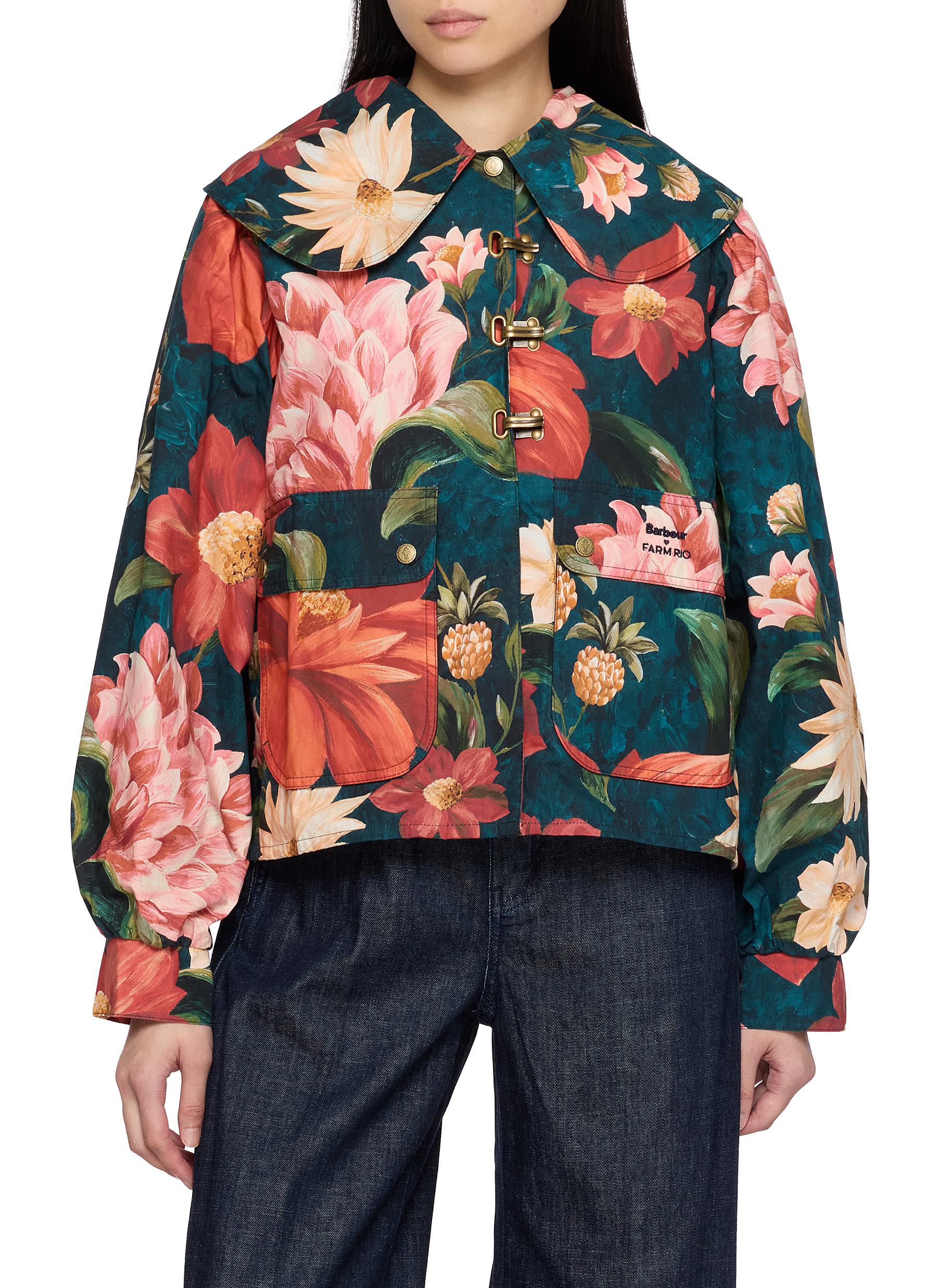 BARBOUR | X FARM Rio Wild Floral Casual Cotton Jacket | Women