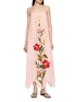 BARBOUR X FARM Rio Bromelia Linen Cotton Midi Dress