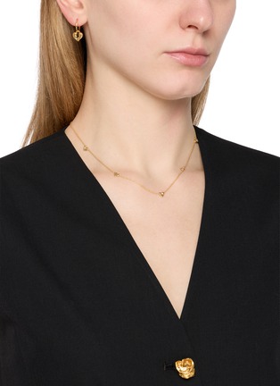 Figure View - Click To Enlarge - MISSOMA - Molten Heart Charm Hoop Earrings