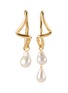 Main View - Click To Enlarge - MISSOMA - Molten Baroque Pearl Mismatch Drop Earrings