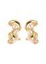 Main View - Click To Enlarge - MISSOMA - Molten Pearl Twisted Double Hoop Earrings