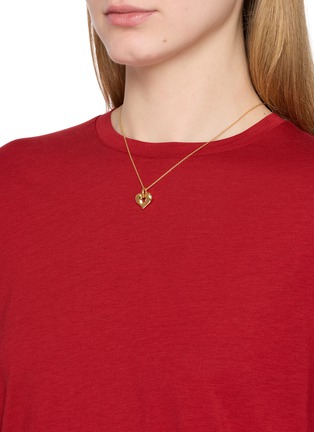 Front View - Click To Enlarge - MISSOMA - Molten Heart Pendant Necklace