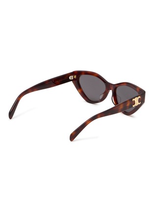 Figure View - Click To Enlarge - CELINE - Triomphe Acetate Cat Eye Sunglasses