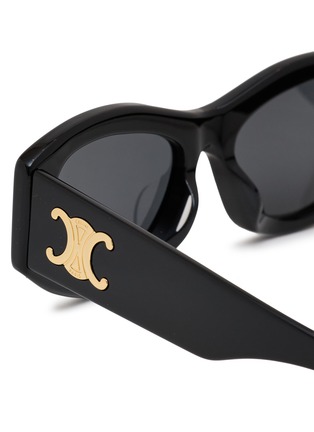 Detail View - Click To Enlarge - CELINE - Triomphe Acetate Cat Eye Sunglasses