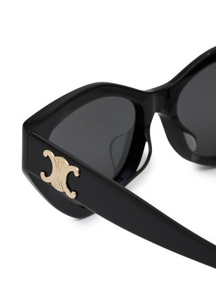 Detail View - Click To Enlarge - CELINE - Triomphe Acetate Cat Eye Sunglasses