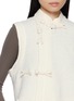  - KATLIAX - X Lane Crawford Knot Button Mandarin Collar Asymmetrical Top