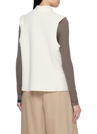 Back View - Click To Enlarge - KATLIAX - X Lane Crawford Knot Button Mandarin Collar Asymmetrical Top