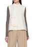 KATLIAX X Lane Crawford Knot Button Mandarin Collar Asymmetrical Top