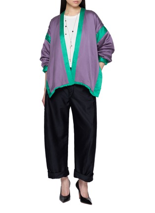 Figure View - Click To Enlarge - KATLIAX - X Lane Crawford Open Front Reversible Cardigan Coat