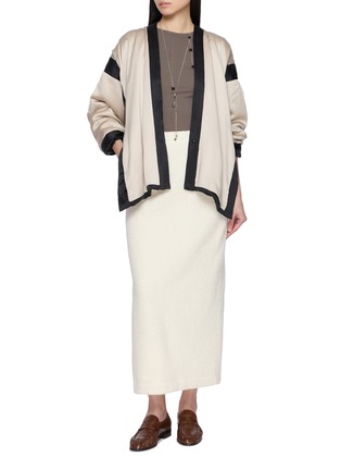 Figure View - Click To Enlarge - KATLIAX - X Lane Crawford Open Front Reversible Cardigan Coat