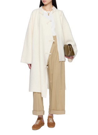 Figure View - Click To Enlarge - KATLIAX - X Lane Crawford Knot Button Mandarin Collar Long Shirt