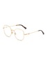 DIOR PETIT CDO S1U Metal Square Optical Glasses