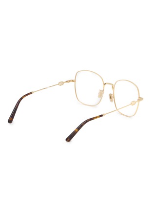 Figure View - Click To Enlarge - DIOR - PETIT CDO S1U Metal Square Optical Glasses