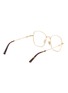 Figure View - Click To Enlarge - DIOR - PETIT CDO S1U Metal Square Optical Glasses