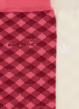 Detail View - Click To Enlarge - ADIDAS - x Wales Bonner Check Socks Pack 
Set of 2