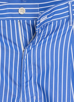  - COMME DES GARÇONS SHIRT - Striped Cotton Poplin Shorts