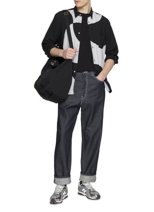 Figure View - Click To Enlarge - COMME DES GARÇONS SHIRT - Contrast Logo Print Cotton T-Shirt