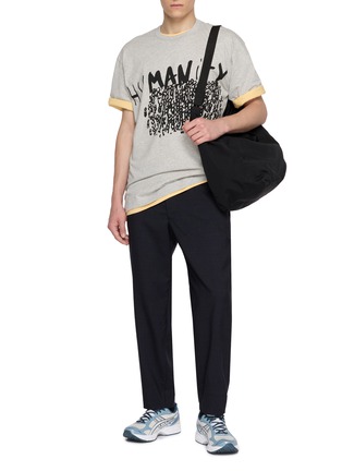Figure View - Click To Enlarge - COMME DES GARÇONS SHIRT - Oversized Humanity Graphic Cotton Jersey T-Shirt