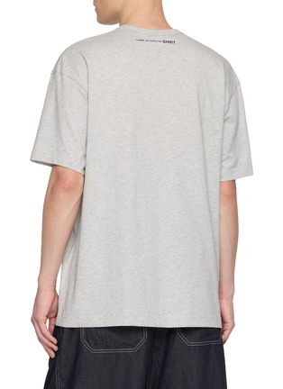 Back View - Click To Enlarge - COMME DES GARÇONS SHIRT - Oversized People Power Graphic Cotton Jersey T-Shirt