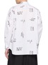 Back View - Click To Enlarge - COMME DES GARÇONS SHIRT - Printed Cotton Poplin Shirt