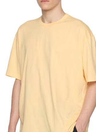 - COMME DES GARÇONS SHIRT - Oversized Logo Hem Printed Cotton Jersey T-Shirt