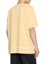 Back View - Click To Enlarge - COMME DES GARÇONS SHIRT - Oversized Logo Hem Printed Cotton Jersey T-Shirt
