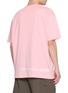 Back View - Click To Enlarge - COMME DES GARÇONS SHIRT - Oversized Logo Hem Printed Cotton Jersey T-Shirt