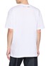 Back View - Click To Enlarge - COMME DES GARÇONS SHIRT - World Hope Printed Cotton T-Shirt