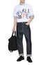 Figure View - Click To Enlarge - COMME DES GARÇONS SHIRT - World Hope Printed Cotton T-Shirt
