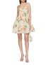 Figure View - Click To Enlarge - ZIMMERMANN - Carousel Corset Silk Linen Mini Dress