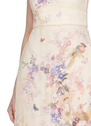  - ZIMMERMANN - Alchemy Floral Linen Midi Dress