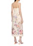 Back View - Click To Enlarge - ZIMMERMANN - Alchemy Floral Linen Midi Dress