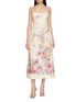 ZIMMERMANN Alchemy Floral Linen Midi Dress