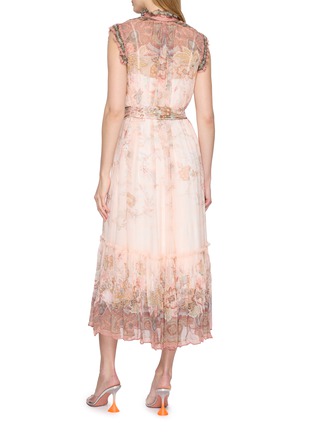 Back View - Click To Enlarge - ZIMMERMANN - Alchemy Flutter Floral Dress