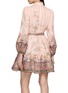 Back View - Click To Enlarge - ZIMMERMANN - Alchemy Belted Linen Mini Dress