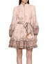 ZIMMERMANN Alchemy Belted Linen Mini Dress