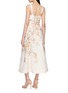Back View - Click To Enlarge - ZIMMERMANN - Luna Buttoned Linen Midi Dress