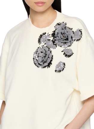  - ULLA JOHNSON - Cover Flower Embroidered Cotton Top
